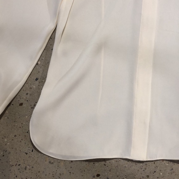 Theory Ivory Core Stretch Silk Classic Fitted Shirt - Picture 6 of 10